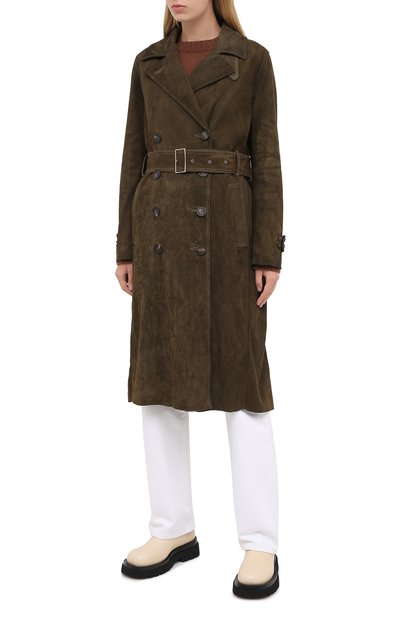 Замшевый тренч GOLDEN GOOSE DELUXE BRAND, арт. GWP00198.P000148, фото 4