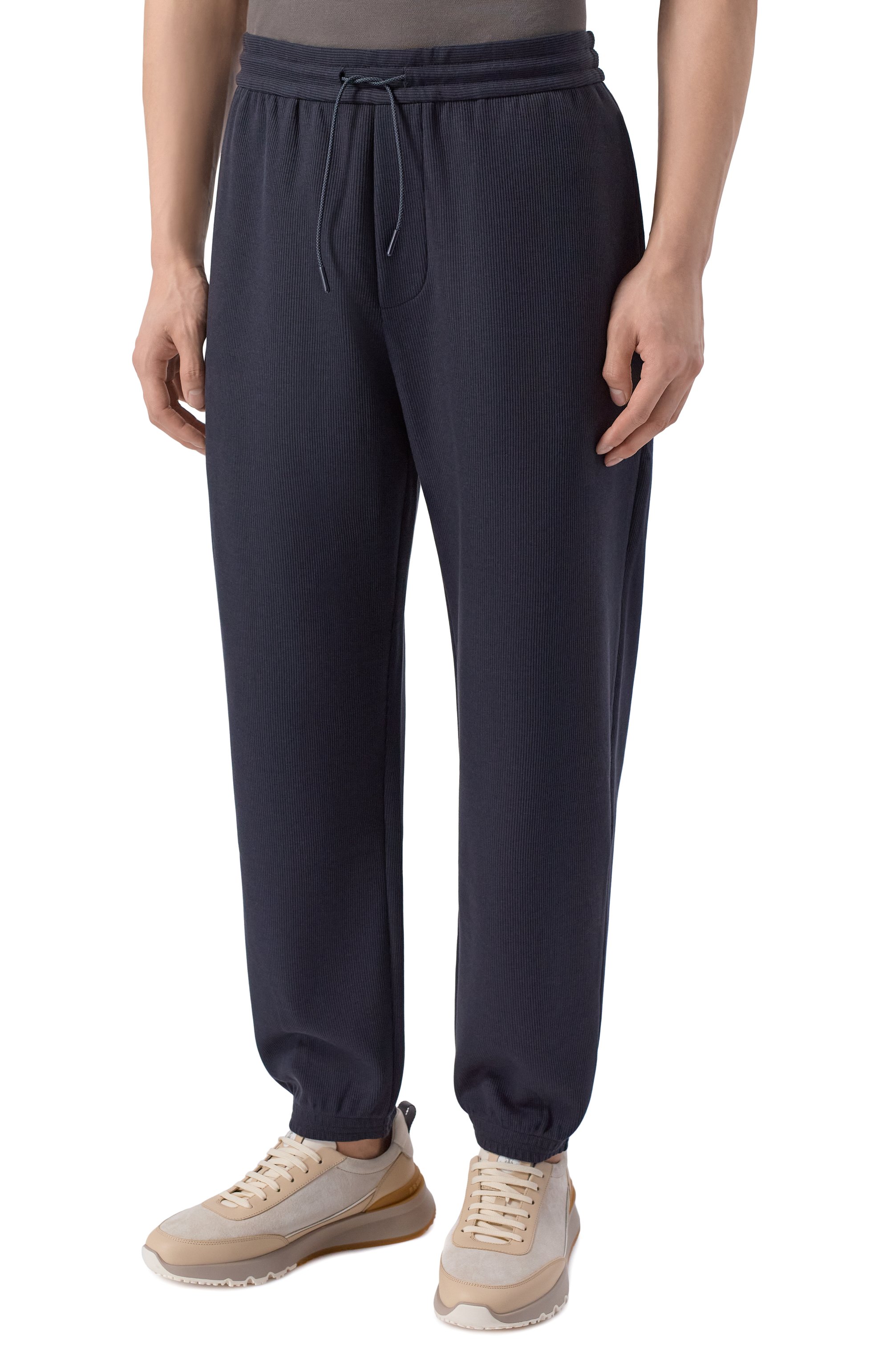 Джоггеры из хлопка и лиоцелла EMPORIO ARMANI, арт. EM004514/AF13700, фото 3