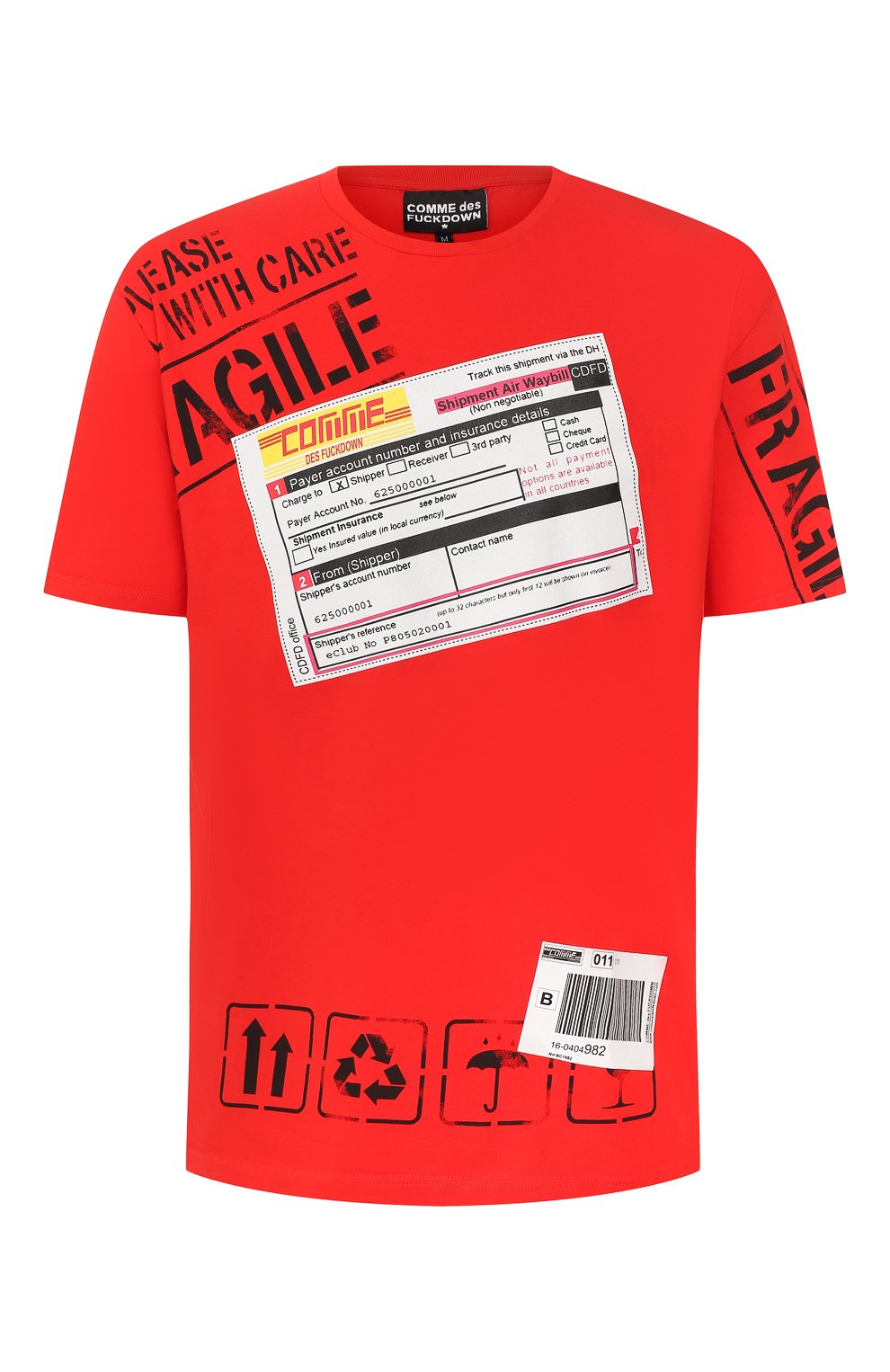 Хлопковая футболка  COMME DES FUCKDOWN, арт. CDFU400, фото 1