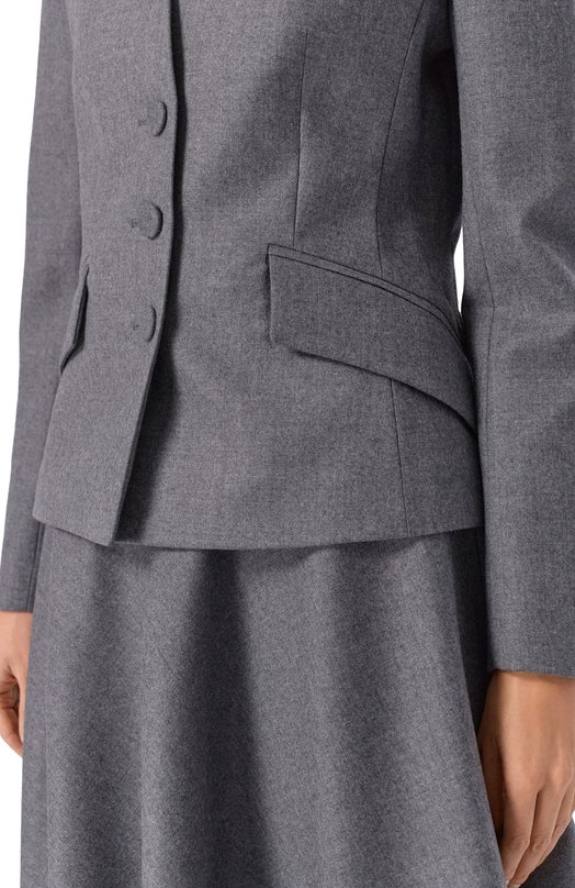 Шерстяной жакет Shervarli JA24-0015 Серый  JA24-0015 Фото 5