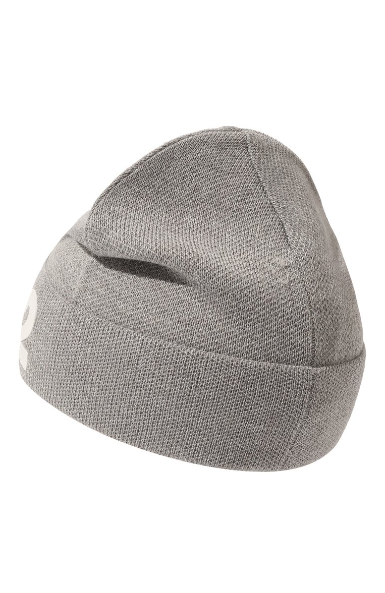 Детского шерстяная шапка DSQUARED2 серого цвета, арт. DQ1284-D003K | Фото 2 (Материал: Текстиль, Шерсть, Синтетический материал; Материал сплава: Проставлено; Нос: Не проставлено)