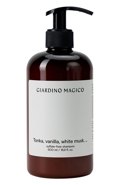 Женский бессульфатный шампунь tonka, vanilla, white musk (500ml) GIARDINO MAGICO, арт. 4660222280176