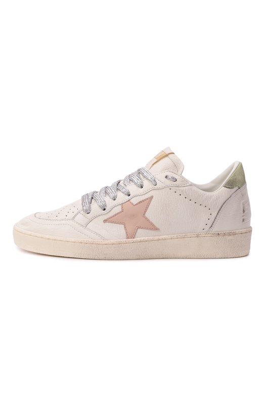 Кожаные кеды Ball Star Golden Goose Deluxe Brand GWF00117.F006819 Белый  GWF00117.F006819 Фото 4
