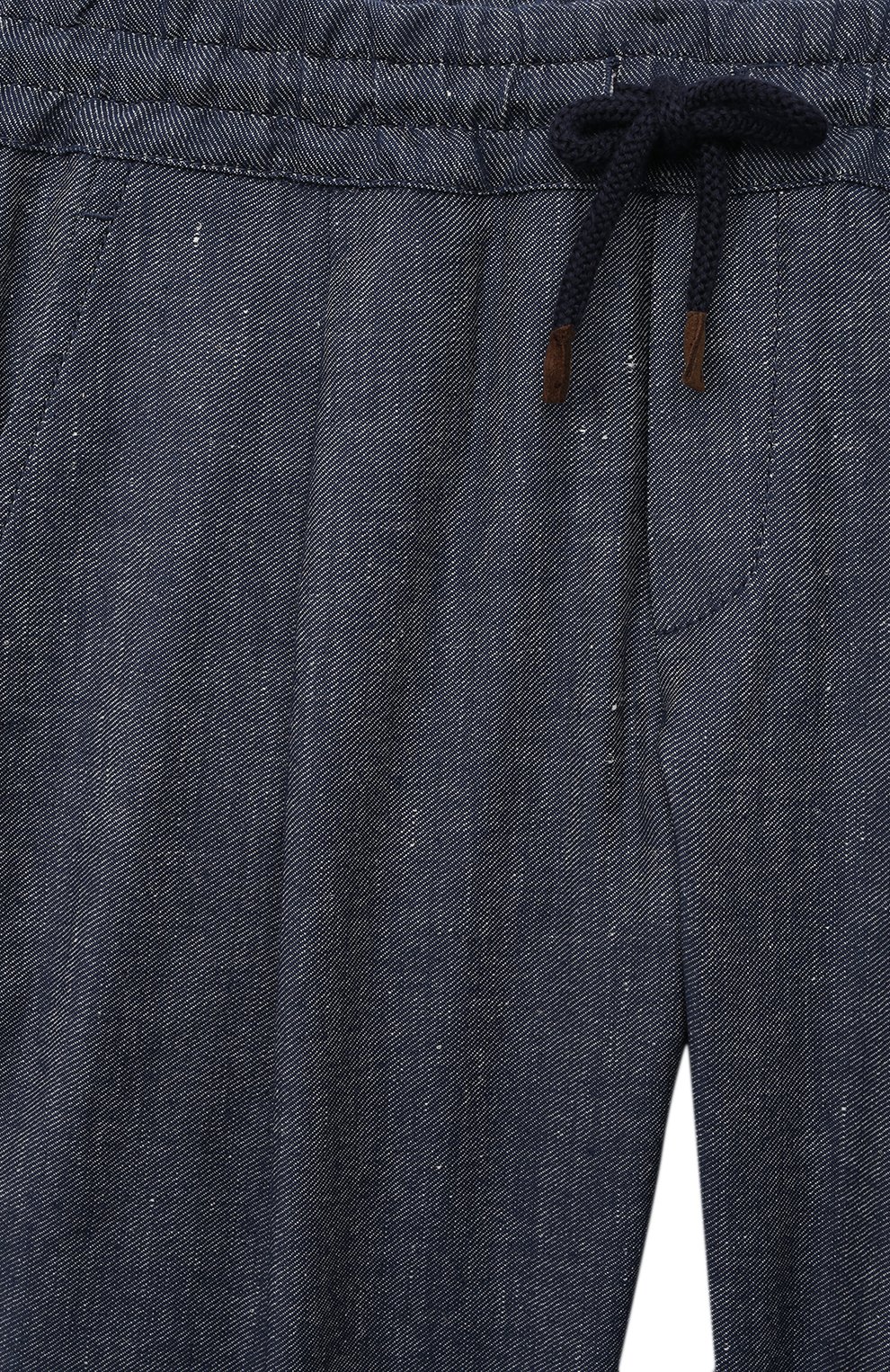 Брюки изо льна и хлопка BRUNELLO CUCINELLI, арт. BS457P503A, фото 3