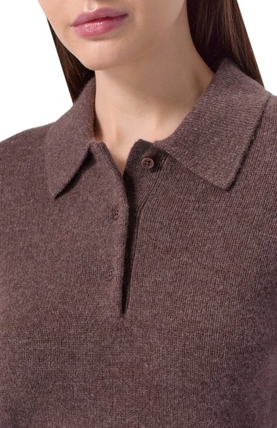 Поло из кашемира и шерсти SPORTY AND RICH, арт. WS07466302BR27, фото 5