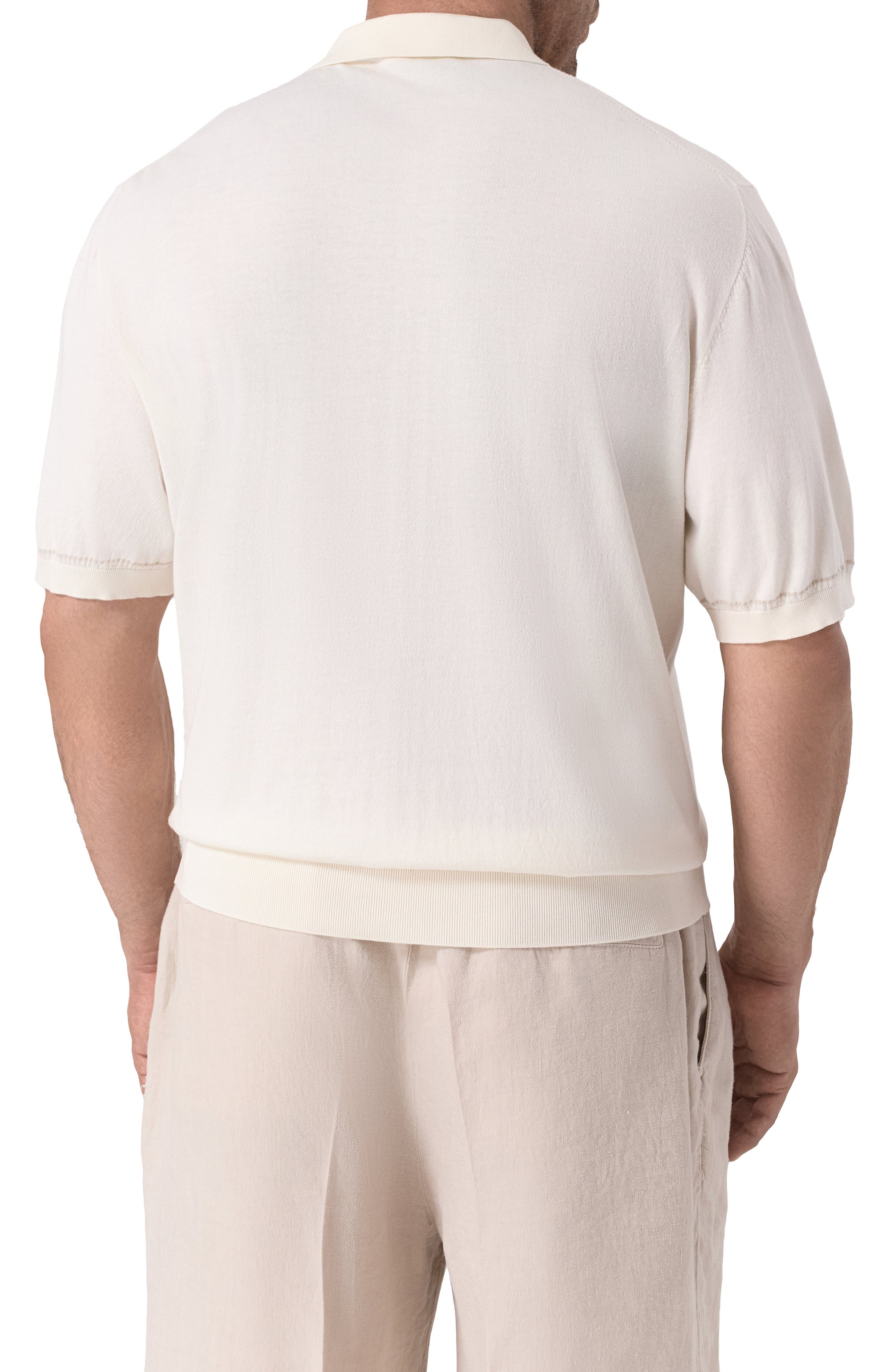 Поло изо льна и хлопка CORTIGIANI, арт. 2A9107, фото 4