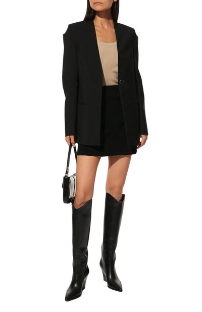 Юбка из вискозы ULYANA SERGEENKO черного цвета по цене 60000 руб., арт. MGL008SS22P (0238л), фото 2 Юбка из вискозы ULYANA SERGEENKO, арт. MGL008SS22P (0238л), фото 2