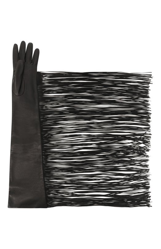 Кожаные перчатки Sportmax ANGEL1234 Чёрный  ANGEL1234 Фото 2