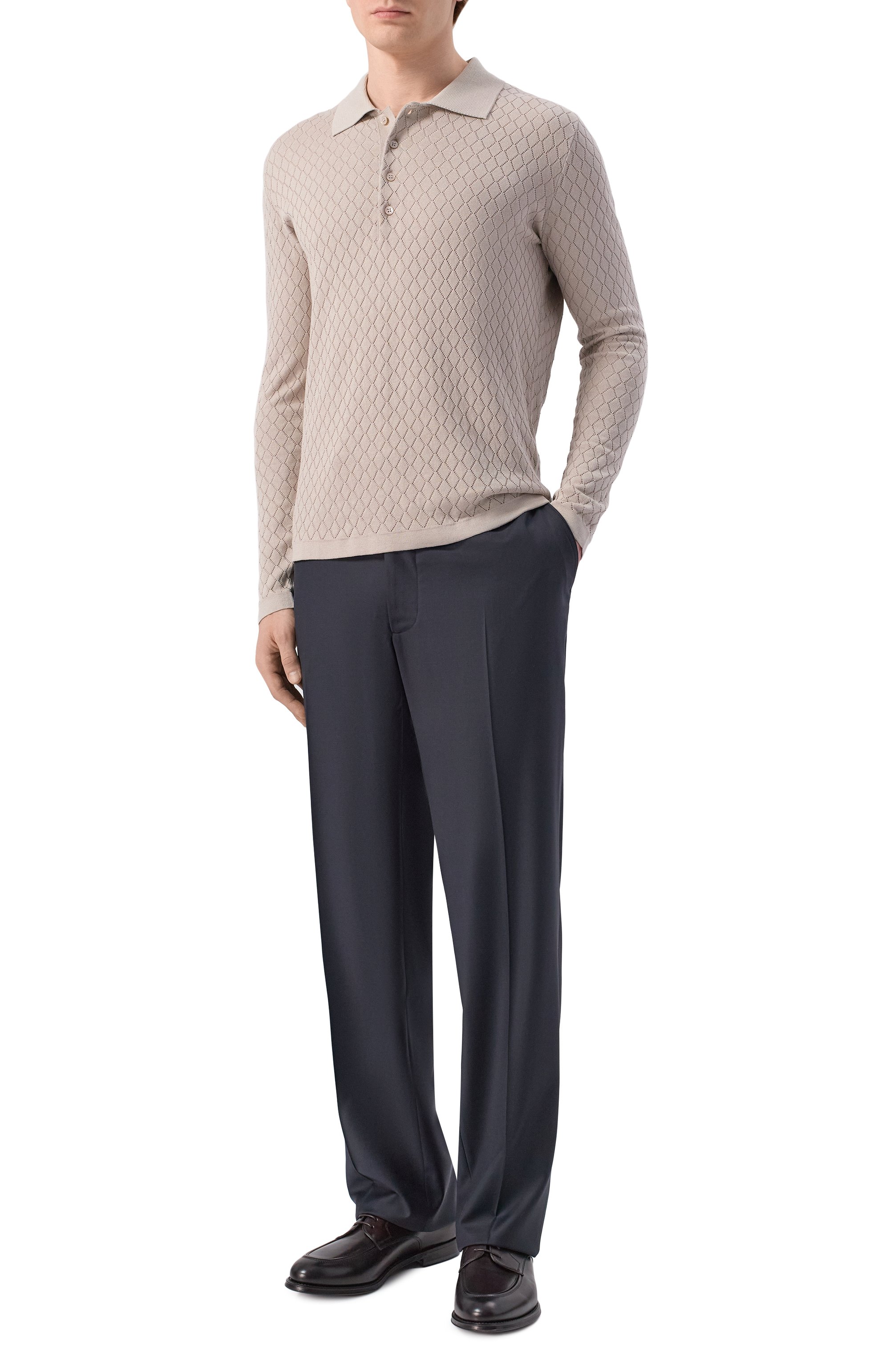 Поло из шелка и хлопка MVST, арт. M26.2PM.K140/Y205 R0MBI 3D, фото 2