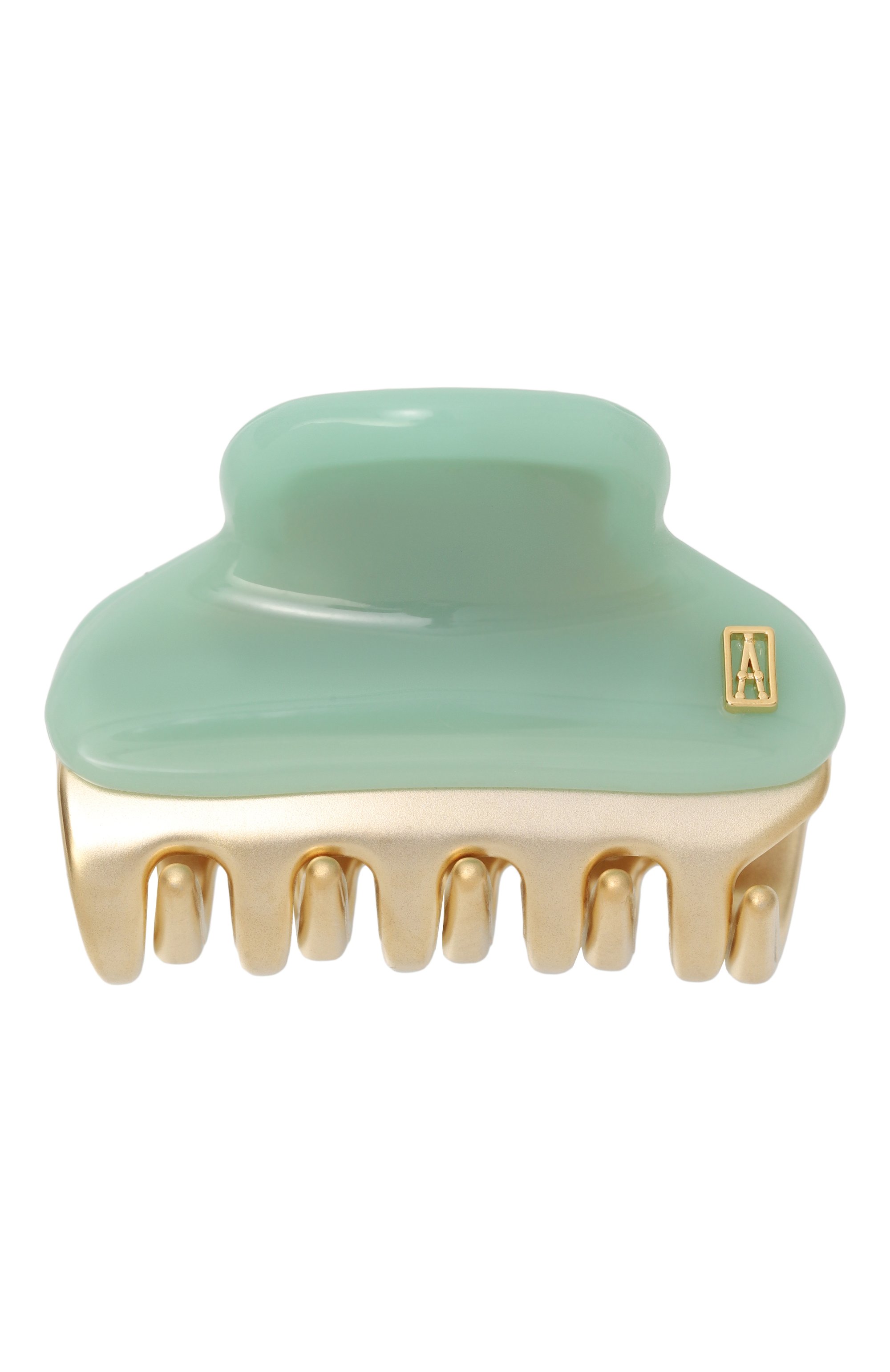 Заколка для волос ALEXANDRE DE PARIS бирюзового цвета по цене 7900 руб., арт. ICC45-14339-02A24 OV, фото 1 Заколка для волос ALEXANDRE DE PARIS, арт. ICC45-14339-02A24 OV, фото 1