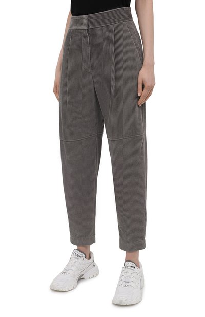 Вельветовые брюки BRUNELLO CUCINELLI серого цвета по цене 106500 руб., арт. MP180P7349, фото 3 Вельветовые брюки BRUNELLO CUCINELLI, арт. MP180P7349, фото 3