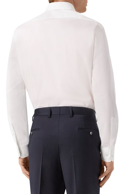 Хлопковая сорочка BRIONI белого цвета по цене 75400 руб., арт. RCB10M/0A04Q, фото 4 Хлопковая сорочка BRIONI, арт. RCB10M/0A04Q, фото 4