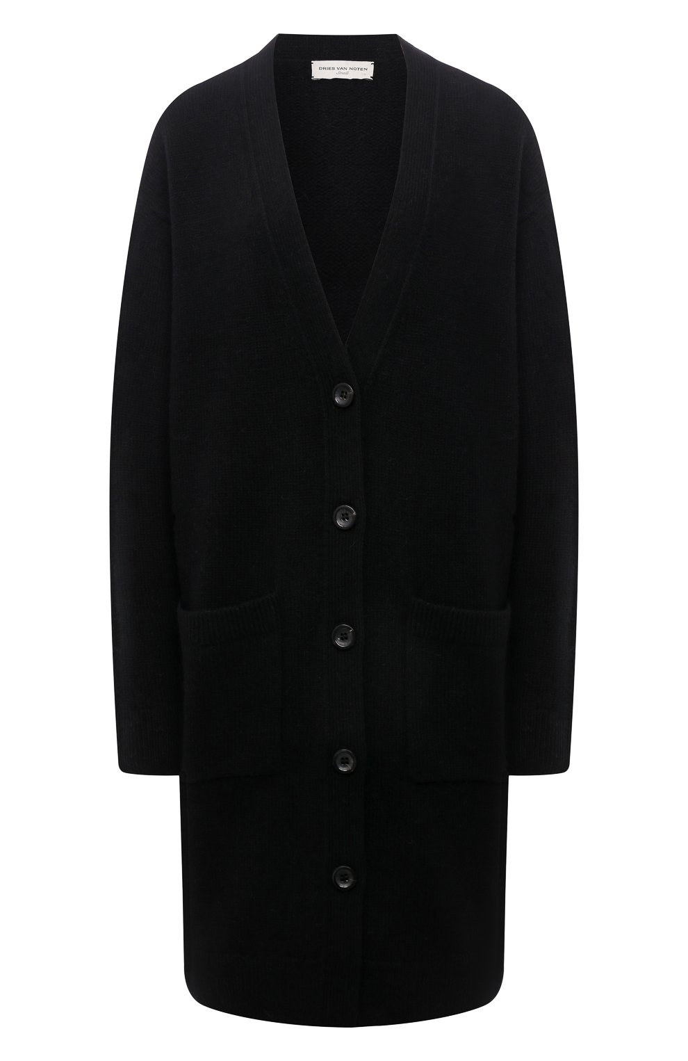 Шерстяной кардиган DRIES VAN NOTEN черного цвета по цене 84750 руб., арт. 212-011242-3703, фото 1 Шерстяной кардиган DRIES VAN NOTEN, арт. 212-011242-3703, фото 1