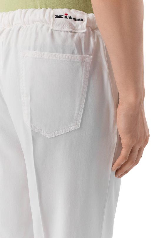 Брюки из лиоцелла Kiton UPR003LK0606H Белый  UPR003LK0606H Фото 5