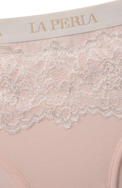 Хлопковые трусы LA PERLA розового цвета по цене 5595 руб., арт. 70457/8A-14A, фото 3 Хлопковые трусы LA PERLA, арт. 70457/8A-14A, фото 3