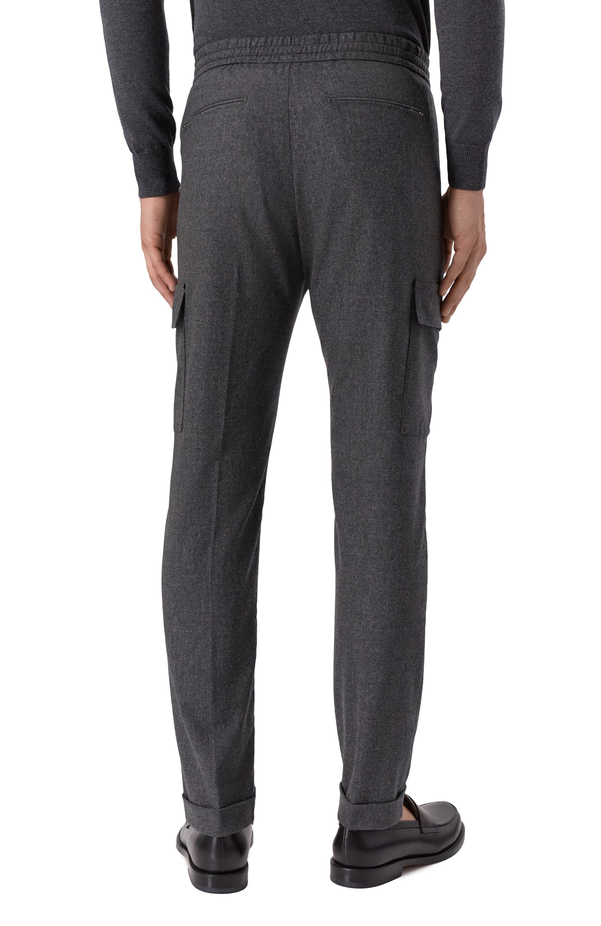 Брюки-карго из шерсти и кашемира MARCO PESCAROLO, арт. T0R/5229, фото 4