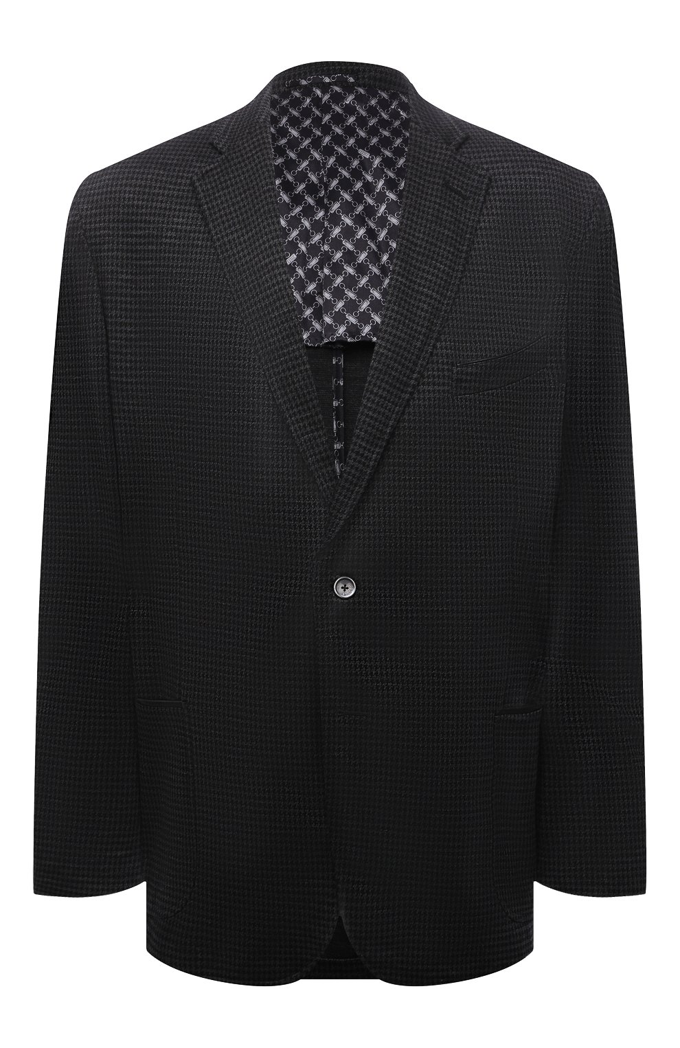 Шерстяной пиджак ZILLI темно-серого цвета по цене 499500 руб., арт. MNW-ECX3-1-F6693/0001/66-68, фото 1 Шерстяной пиджак ZILLI, арт. MNW-ECX3-1-F6693/0001/66-68, фото 1