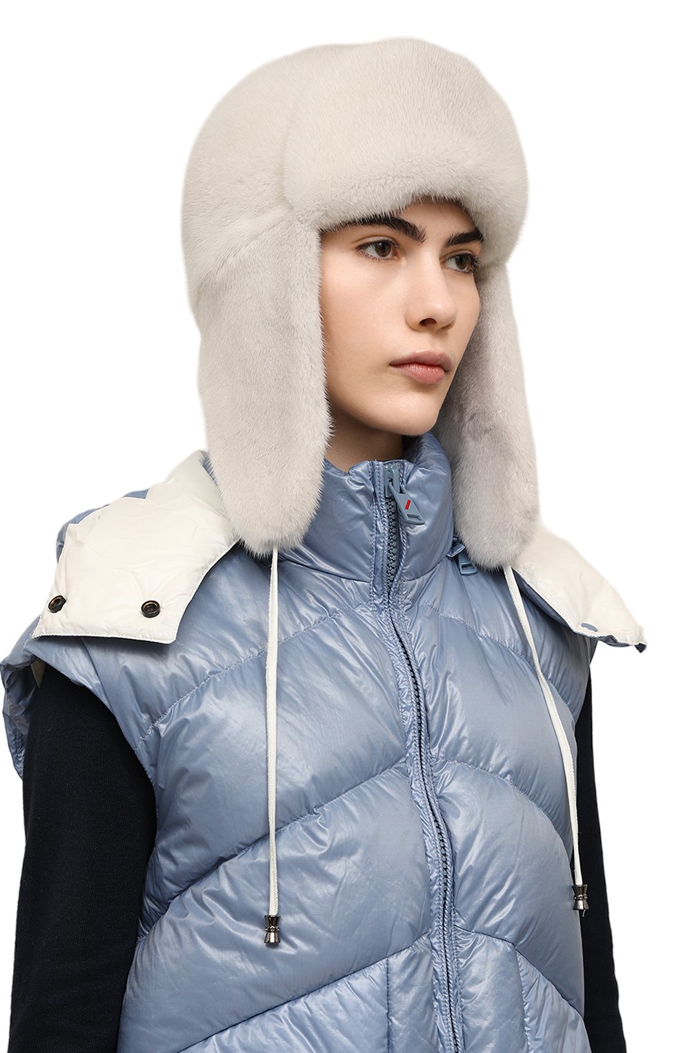 Меховая шапка-ушанка из норки VICTORIA KUSENKOVA, арт. 091600008094, фото 2