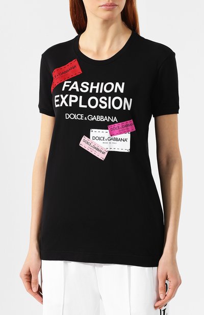 Хлопковая футболка DOLCE & GABBANA, арт. F8K74Z/G7RYQ, фото 3
