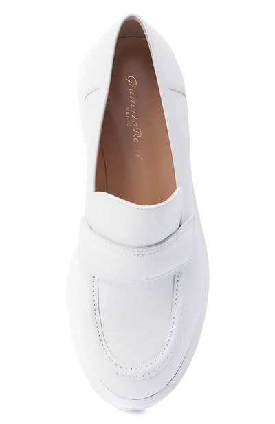 Кожаные лоферы argo GIANVITO ROSSI, арт. G25159.20G0M.CLNBIAN, фото 5