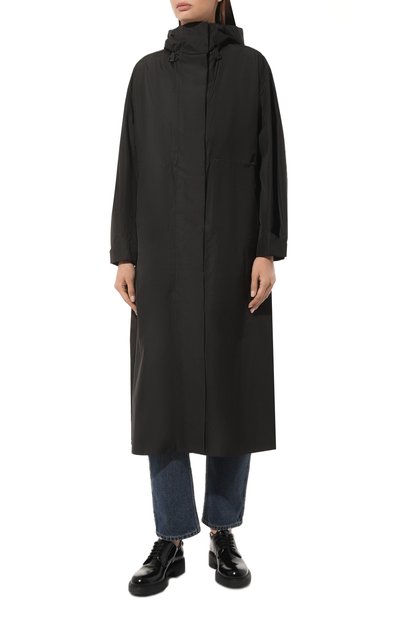 Плащ PRADA черного цвета по цене 290000 руб., арт. 291869-1XYV-F0002-202, фото 3 Плащ PRADA, арт. 291869-1XYV-F0002-202, фото 3