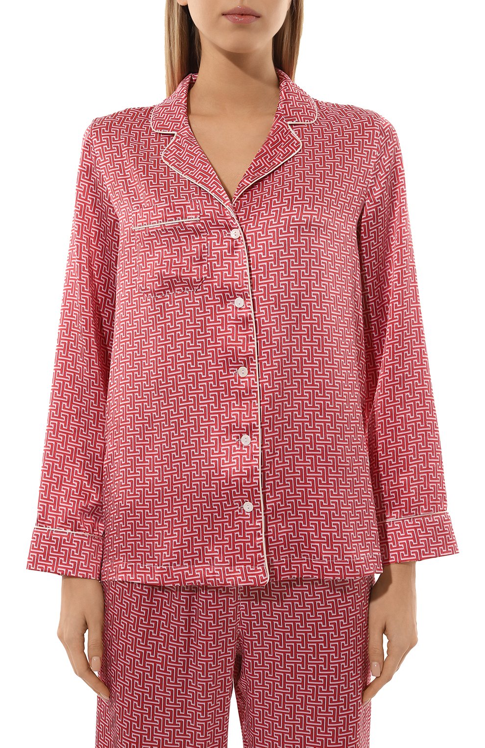 Шелковая пижама DEREK ROSE розового цвета по цене 85050 руб., арт. 2050-BRIN109, фото 3 Шелковая пижама DEREK ROSE, арт. 2050-BRIN109, фото 3