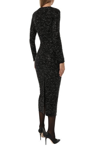 Платье с отделкой пайетками GIAMBATTISTA VALLI, арт. 24FWPVTE5098-12MIC, фото 4