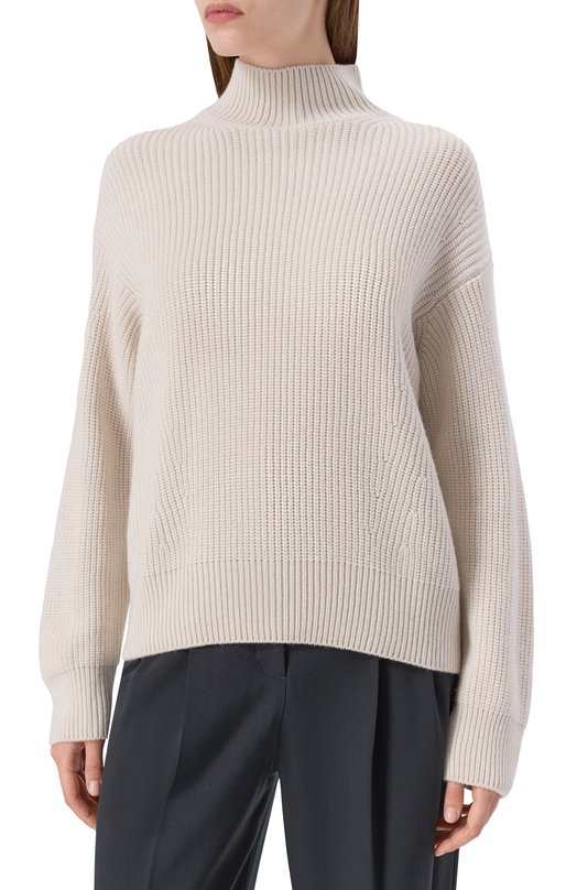 Кашемировый свитер Agnona K210088E/1K050NE Кремовый  K210088E/1K050NE Фото 3