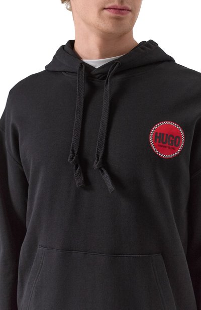 Хлопковое худи HUGO, арт. 50530658, фото 5
