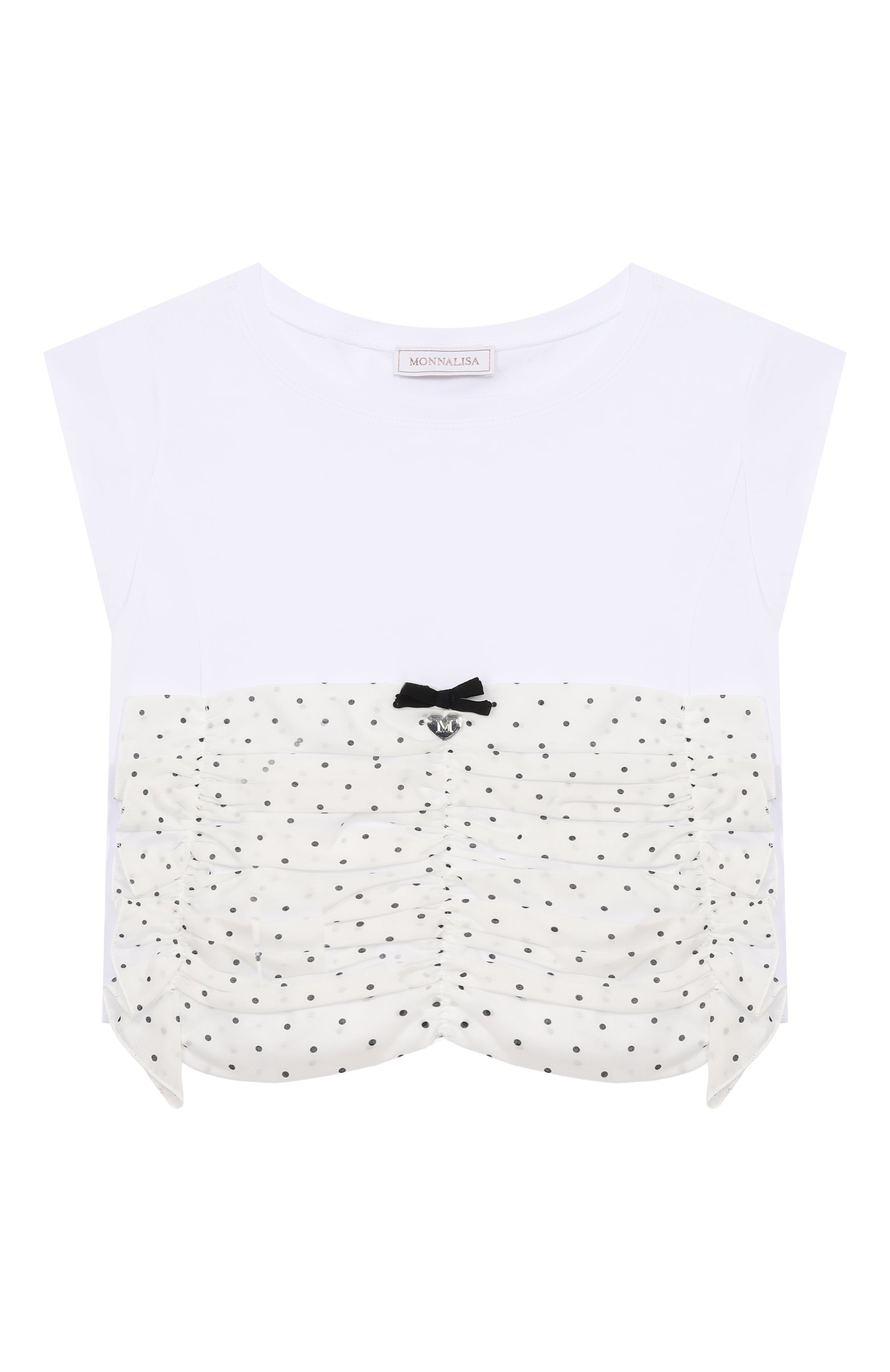 Хлопковый топ MONNALISA, арт. 11G302, фото 1
