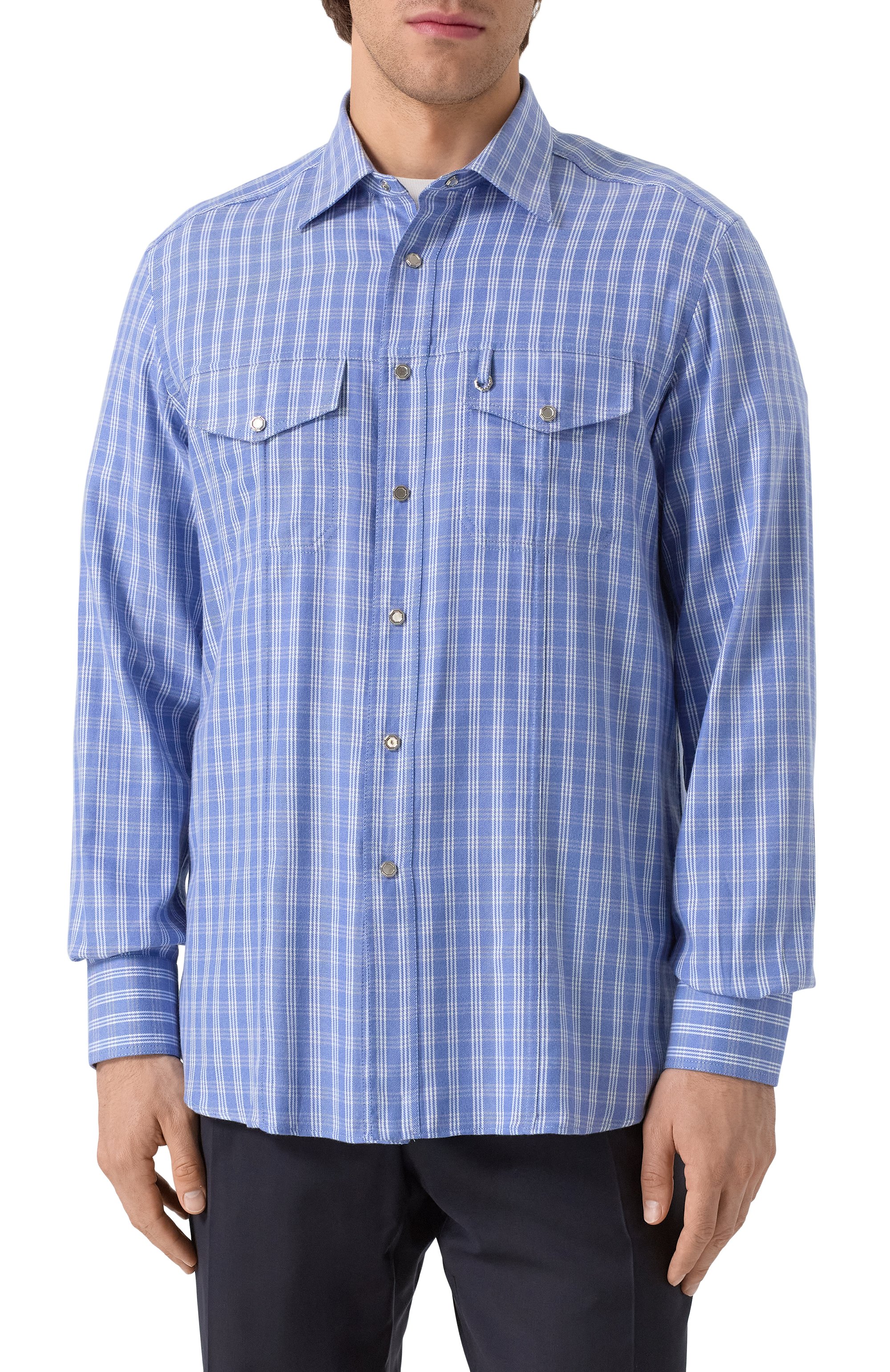 Рубашка из хлопка и лиоцелла STEFANO RICCI, арт. MC007067/BN2822, фото 3