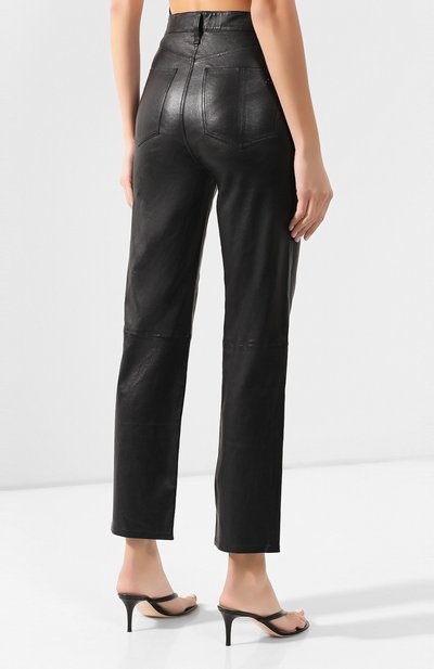 Кожаные брюки RAG AND BONE черного цвета по цене 91950 руб., арт. WCW19H7028LG28, фото 4 Кожаные брюки RAG AND BONE, арт. WCW19H7028LG28, фото 4