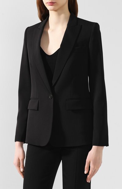Шерстяной жакет STELLA MCCARTNEY черного цвета по цене 128000 руб., арт. 532394/SNB48, фото 3 Шерстяной жакет STELLA MCCARTNEY, арт. 532394/SNB48, фото 3