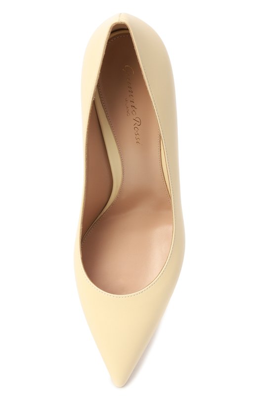Кожаные туфли Gianvito 70 Gianvito Rossi G26770.70RIC.VITCREA Жёлтый  G26770.70RIC.VITCREA Фото 6
