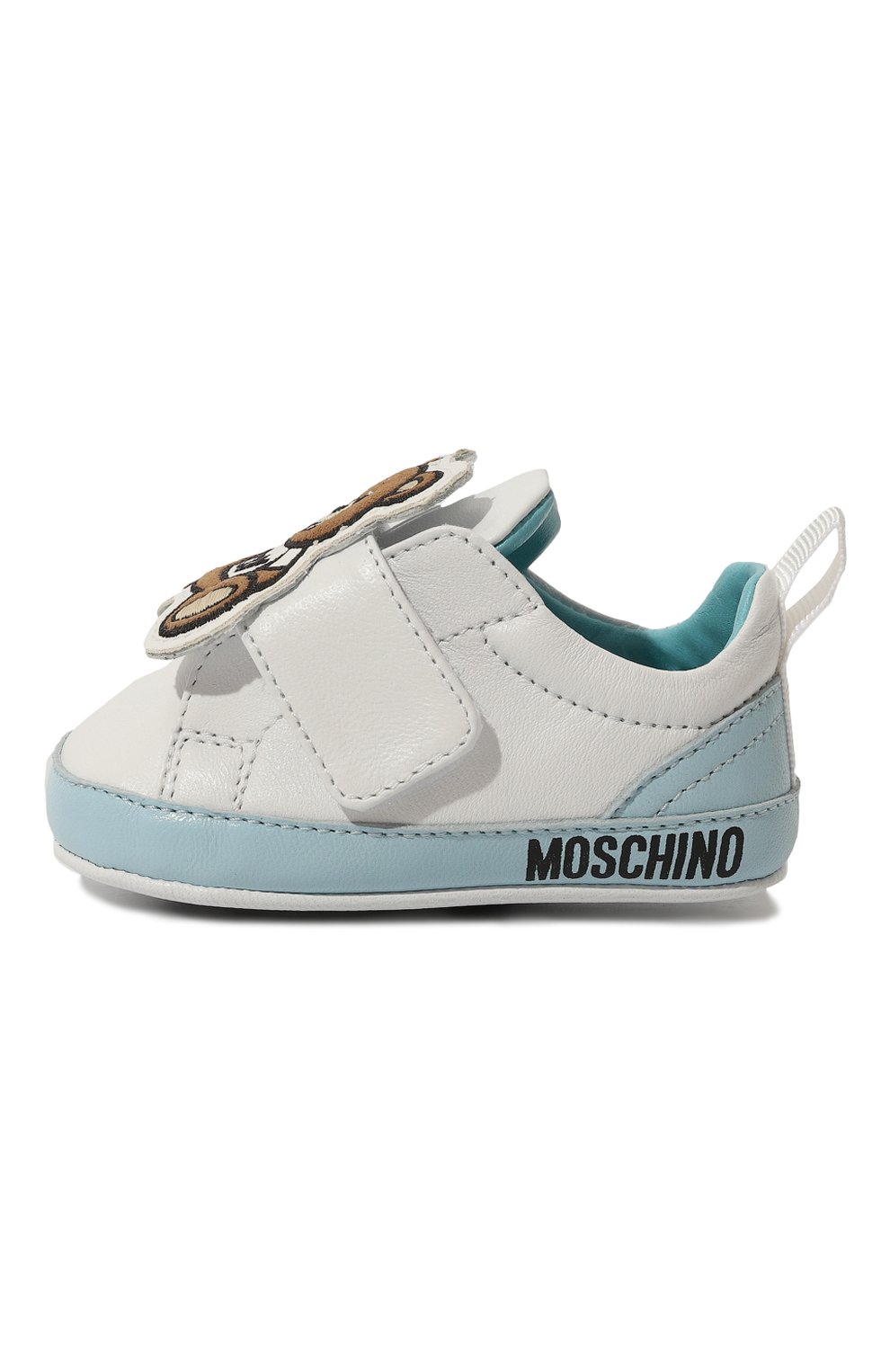 Кожаные пинетки MOSCHINO, арт. 77279, фото 2