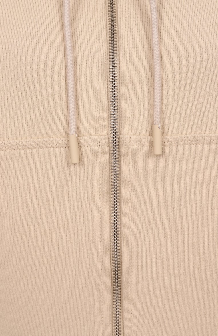 Женский хлопковая толстовка BURBERRY бежевого цвета, арт. 8103498 | Фото 6 (Материал сплава: Проставлено; Рукава: Длинные; Драгоценные камни: Проставлено; Материал внешний: Хлопок; Длина (для топов): Стандартные; Женское Кросс-КТ: Кардиган-одежда; Стили: Спорт-шик)