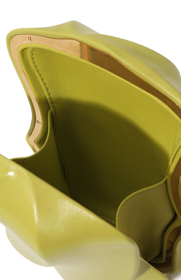 Женский клатч bv whirl BOTTEGA VENETA салатового цвета, арт. 639332/VA9A0 | Фото 5 (Материал: Натуральная кожа; Размер: mini; Женское Кросс-КТ: Клатч-клатчи; Региональные ограничения белый список (Axapta Mercury): RU; Материал сплава: Проставлено; Драгоценные камни: Проставлено)
