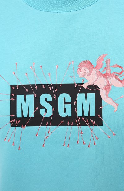 Хлопковая футболка MSGM, арт. 2941MDM181 207798, фото 5