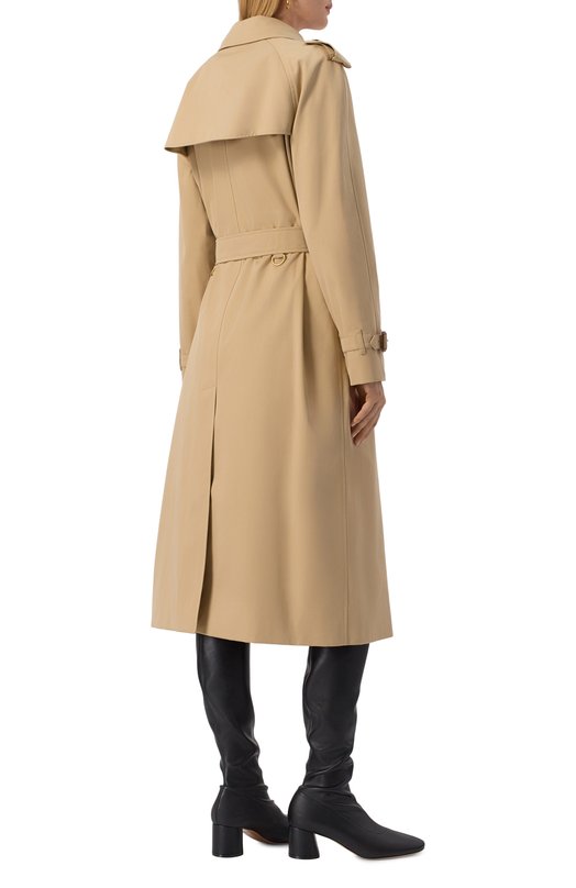 Хлопковый тренч Burberry 8079420 Бежевый  8079420 Фото 4