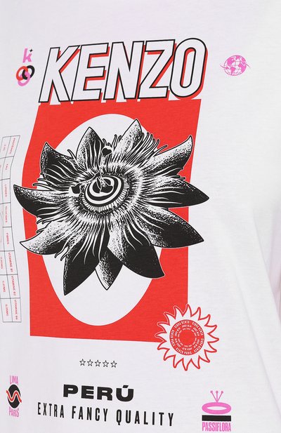 Хлопковая футболка KENZO, арт. F962TS804937, фото 5