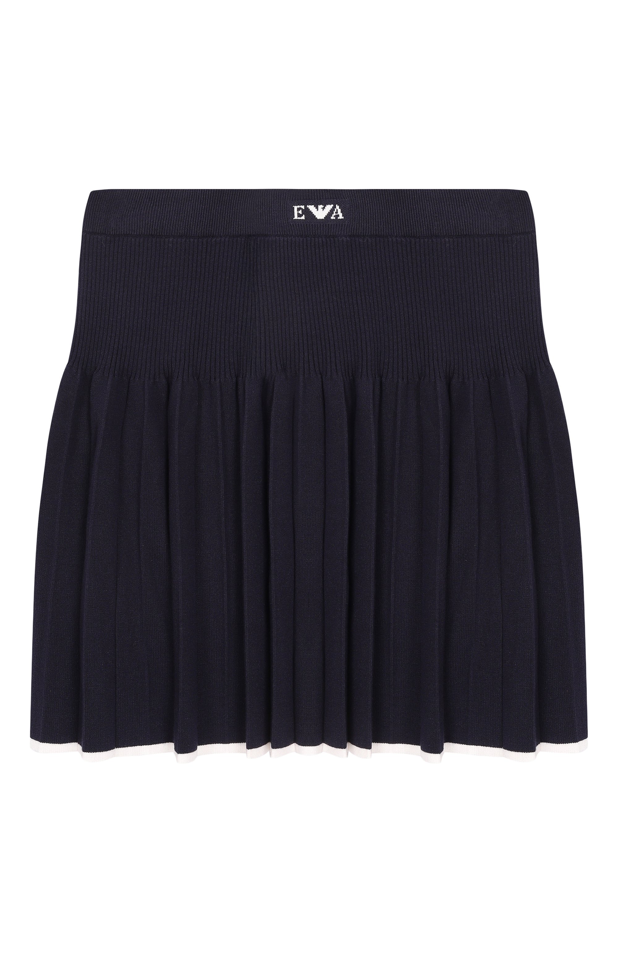 Комплект из футболки и юбки EMPORIO ARMANI темно-синего цвета по цене 31750 руб., арт. EG000767/AF22788, фото 4 Комплект из футболки и юбки EMPORIO ARMANI, арт. EG000767/AF22788, фото 4