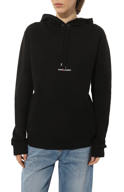 Хлопковое худи SAINT LAURENT, арт. 677256/YB2EZ1035, фото 3