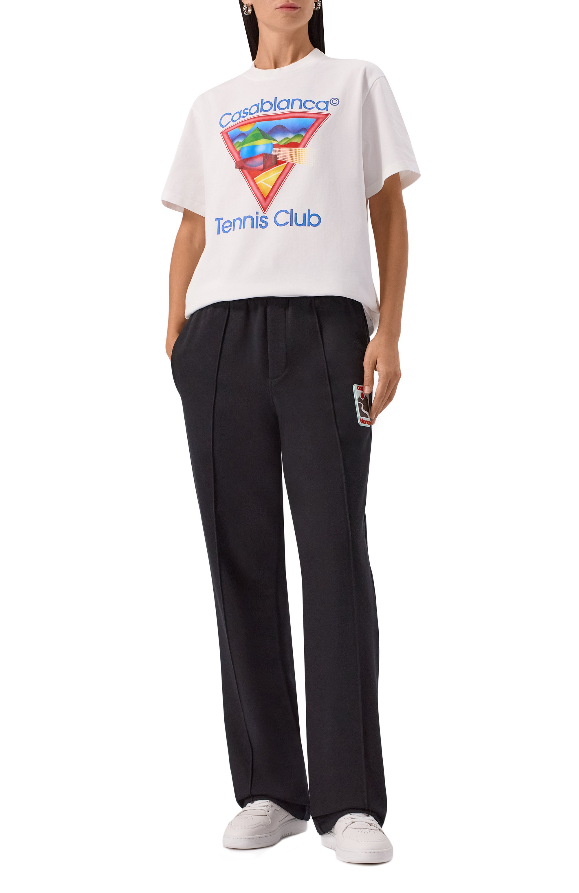 Хлопковые брюки CASABLANCA, арт. U-WPF25-JTR-051-01, фото 2