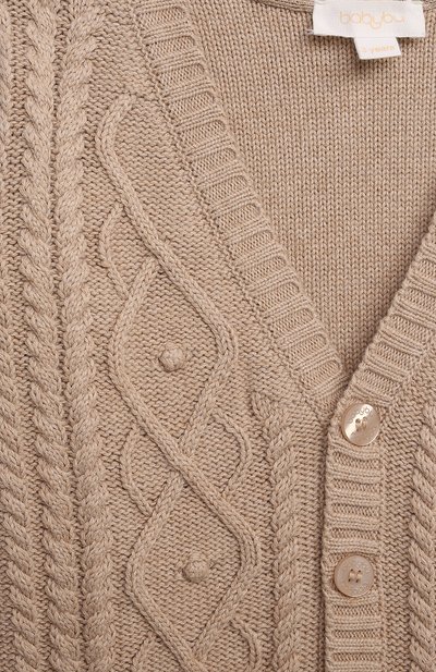 Кардиган из хлопка и шерсти BABYBU, арт. BI-D2046AW24, фото 3