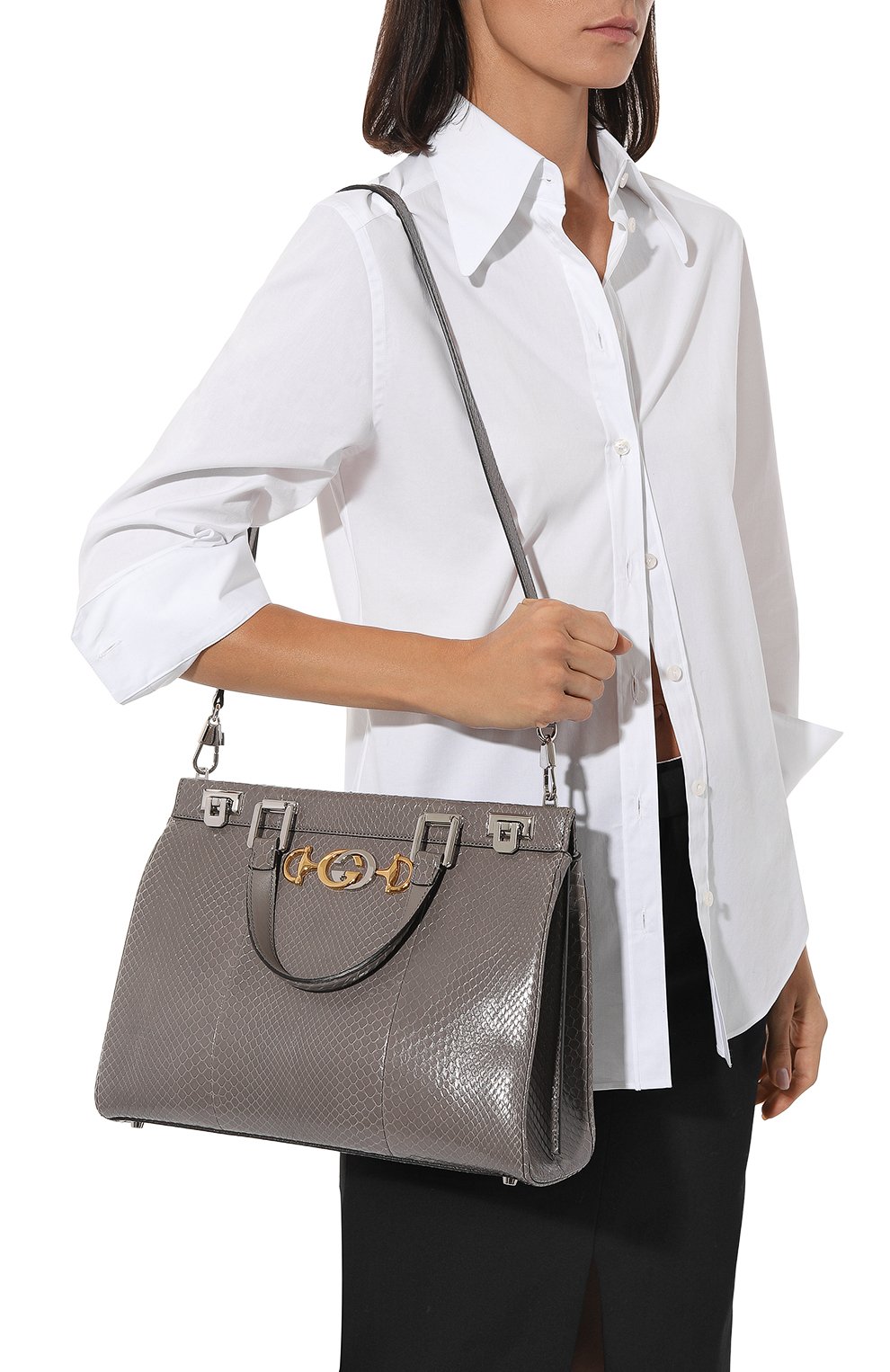 Сумка zumi medium из кожи питона GUCCI, арт. 564714 LJM0X, фото 2