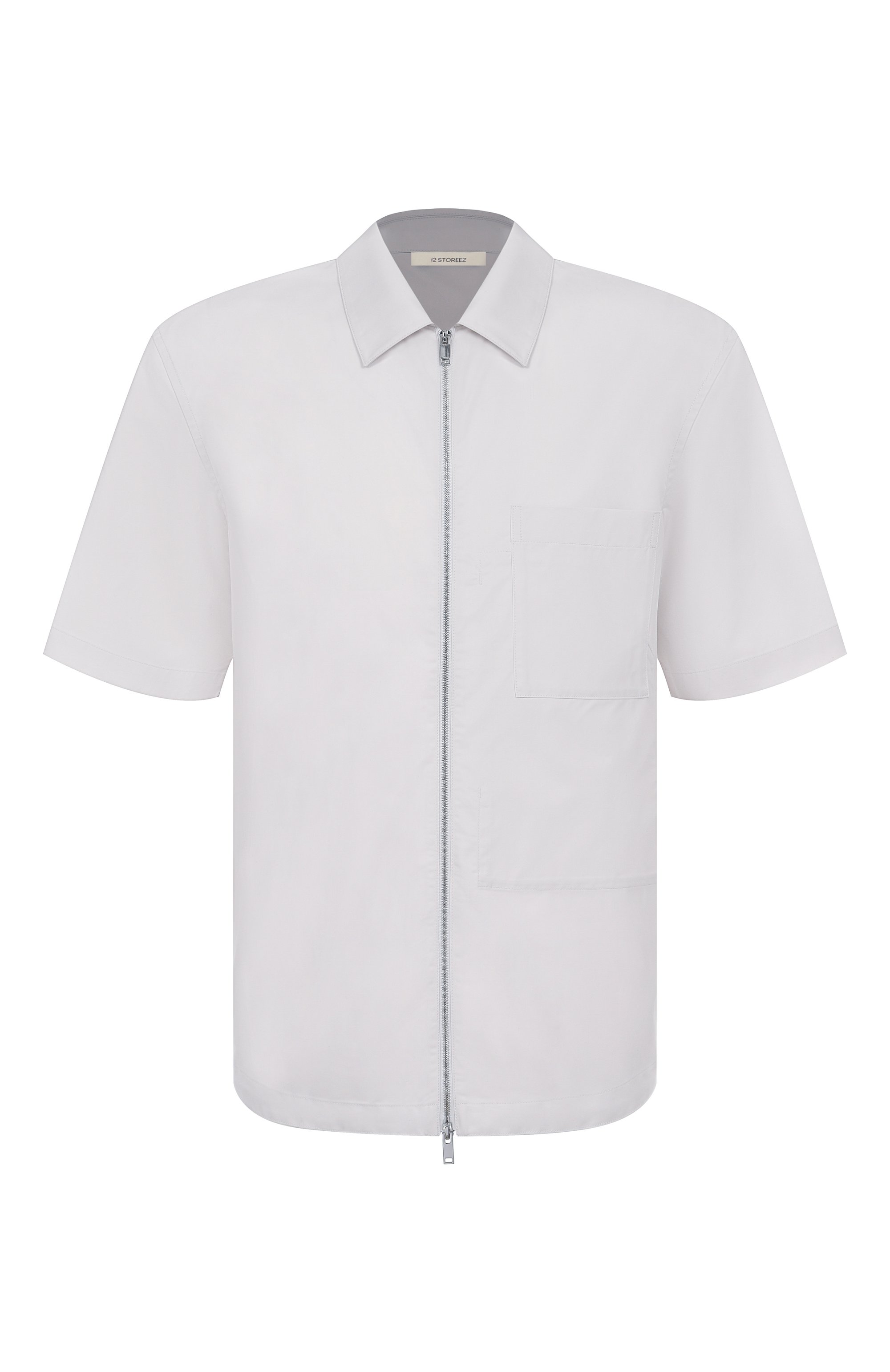 Рубашка из хлопка и лиоцелла 12 STOREEZ, арт. 132165, фото 1