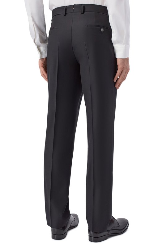 Шерстяные брюки BOSS Camel 50509909 Чёрный  50509909 Фото 4