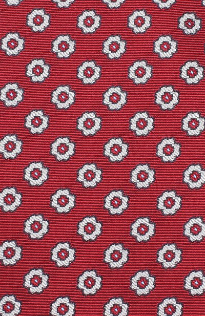 Шелковый галстук с узором ZEGNA красного цвета по цене 18350 руб., арт. Z3D20/1XW, фото 3 Шелковый галстук с узором ZEGNA, арт. Z3D20/1XW, фото 3