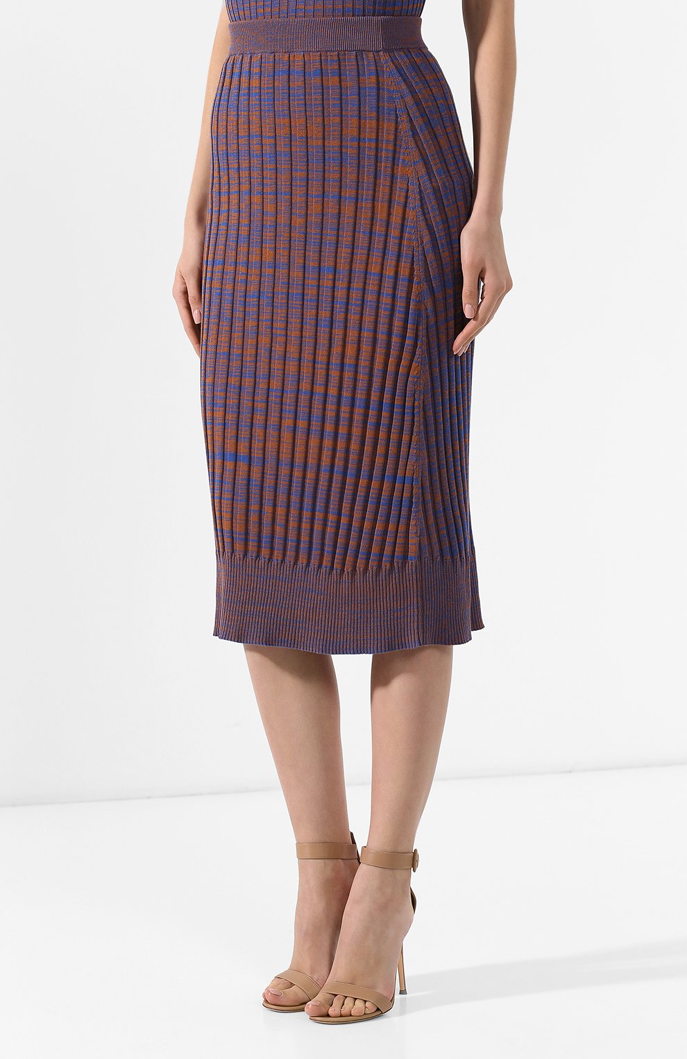 Хлопковая юбка JIL SANDER NAVY, арт. JNWM7573C/JMY2401D, фото 3