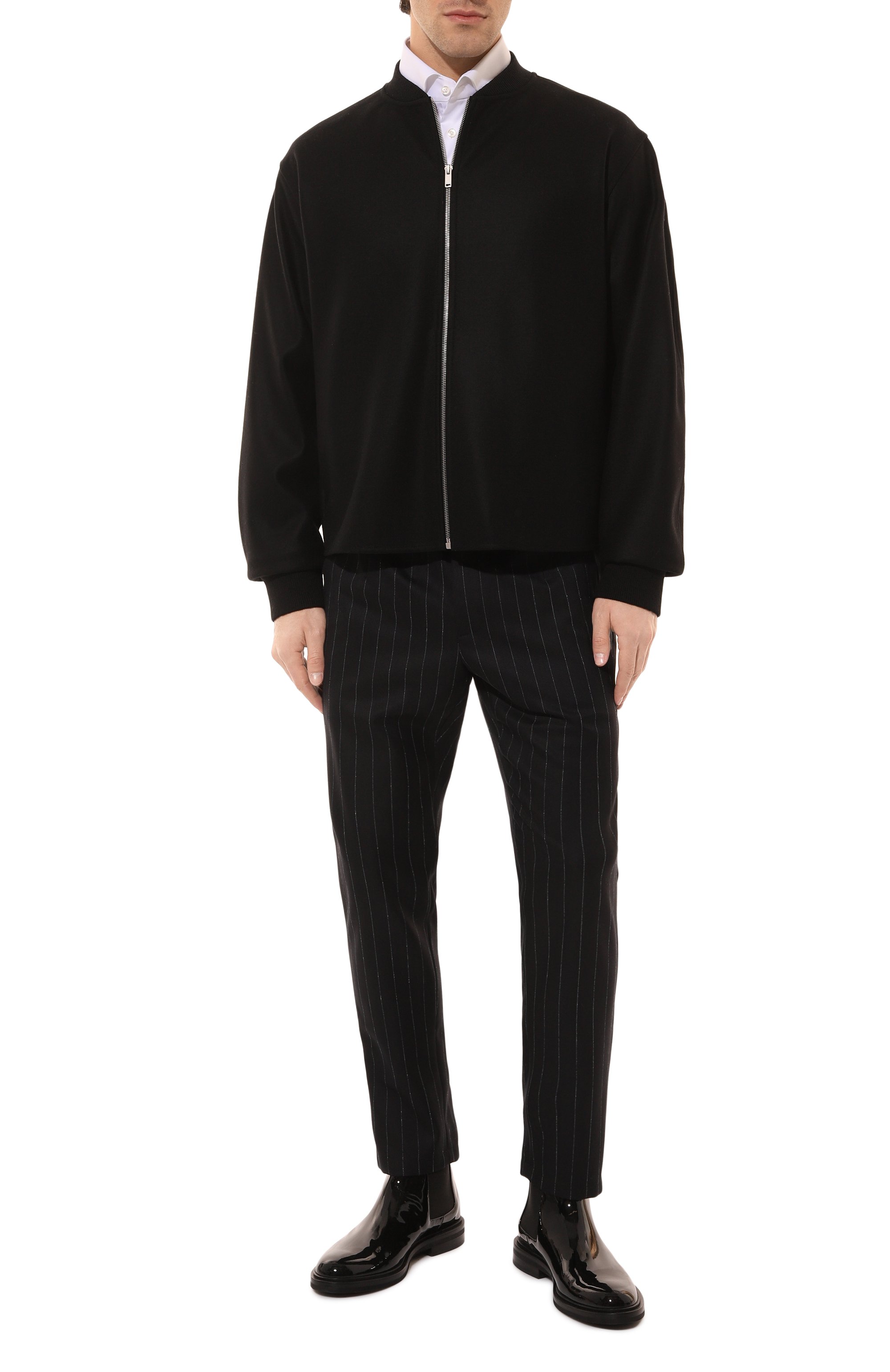 Шерстяные брюки DOLCE & GABBANA, арт. GP0I1T/FR21H, фото 2